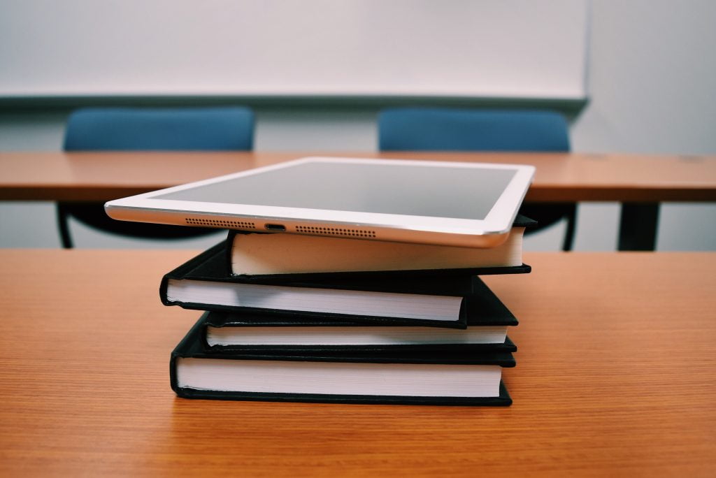 Books and ipad